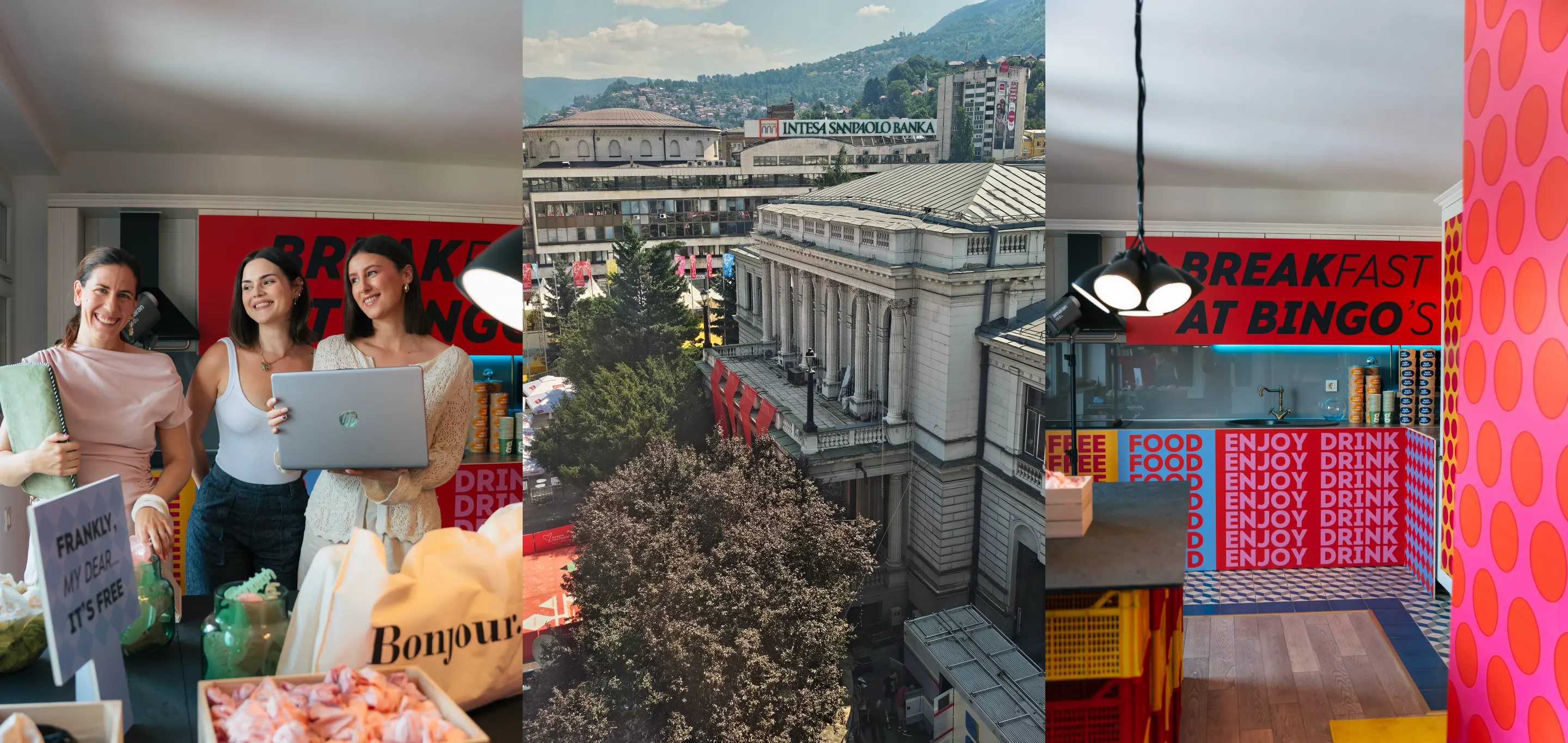 Bonjour.zaviruje: U Naše mjesto, Bingo festivalsku bazu tijekom Festivala