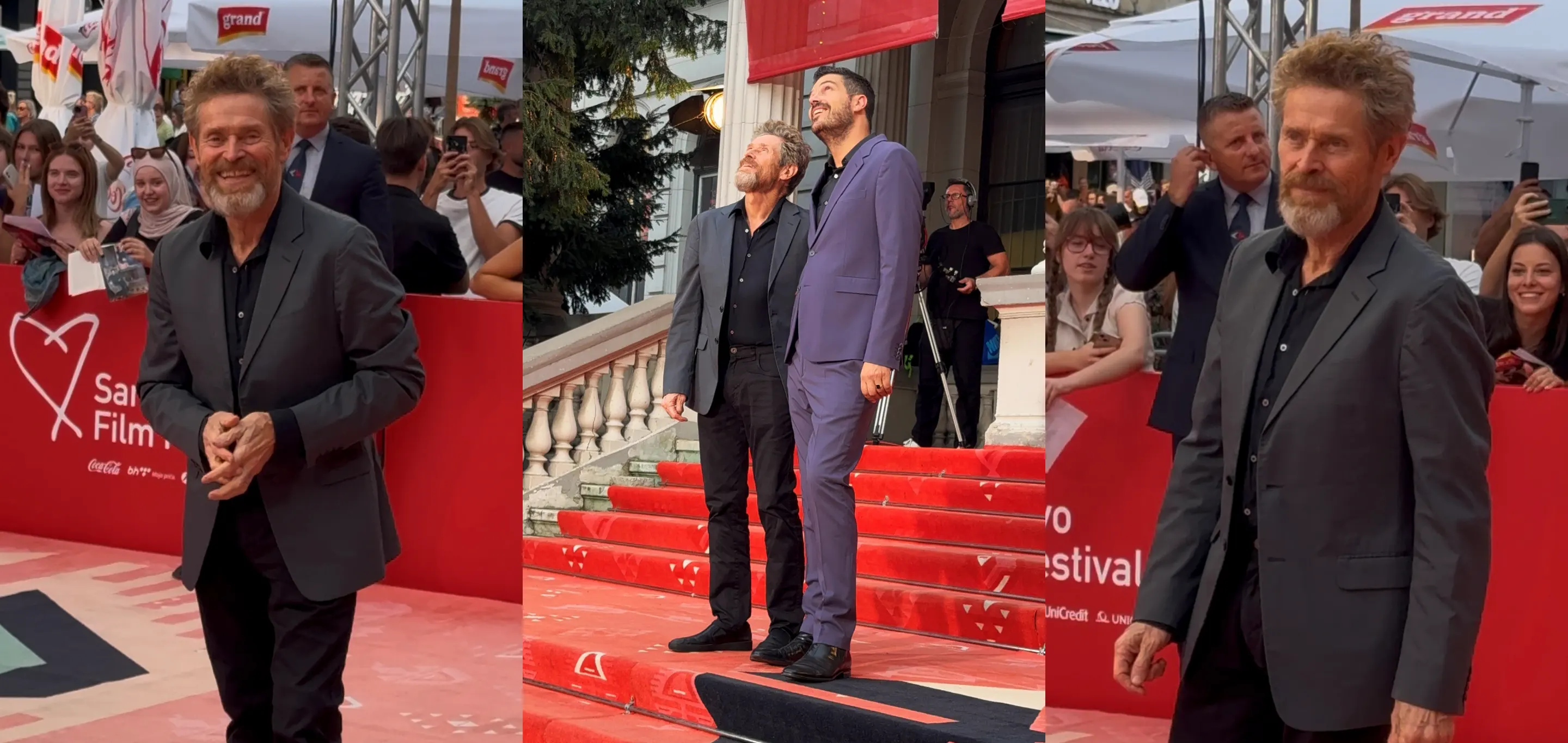 Prvi kadrovi: Willem Dafoe na crvenom tepihu pred uručenje Srca Sarajeva