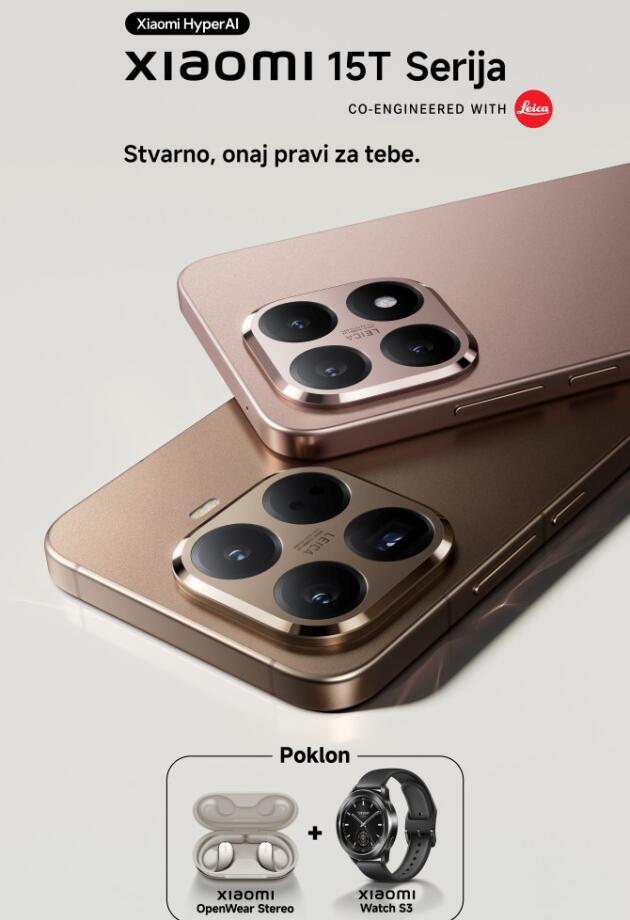 Xiaomi predstavlja Xiaomi 15T seriju: Spoj vrhunske optike, najmodernije tehnologije i flegšip dizajna
