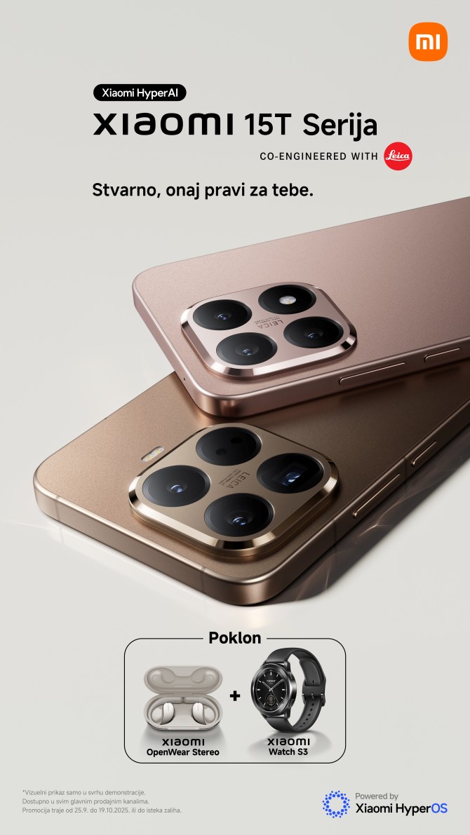 Xiaomi predstavlja Xiaomi 15T seriju: Spoj vrhunske optike, najmodernije tehnologije i flegšip dizajna