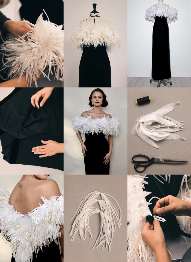 golden-globe-awards-selena-gomez-chanel-rose-byrne-bonjour-ba-collage