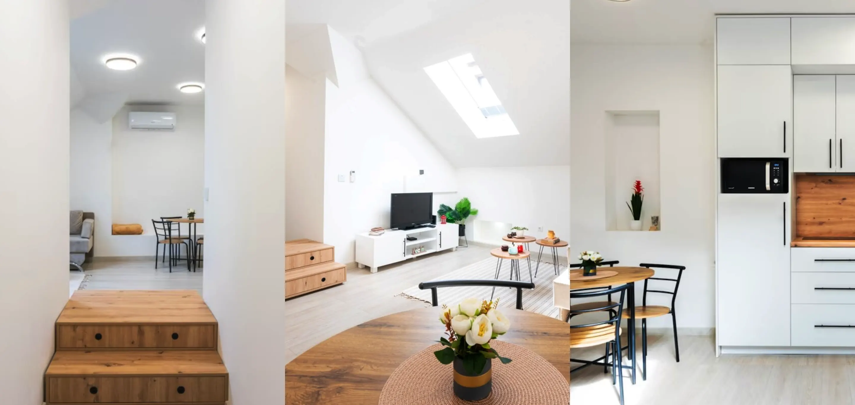 Marijin Dvor krije mali stan pod krovom pretvoren u svijetao, smiren interijer