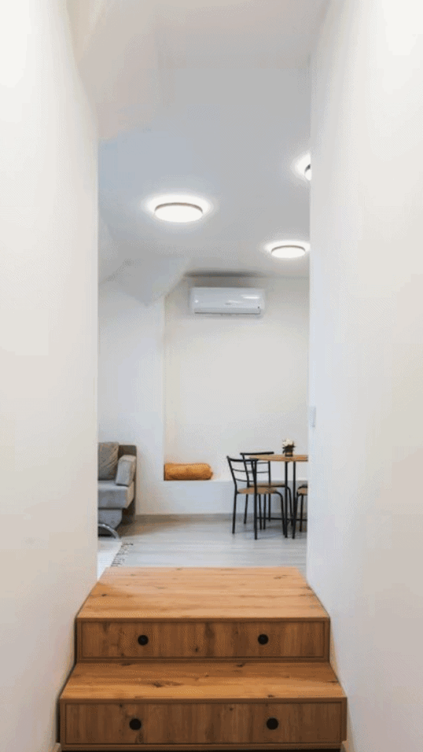 Marijin Dvor krije mali stan pod krovom pretvoren u svijetao, smiren interijer