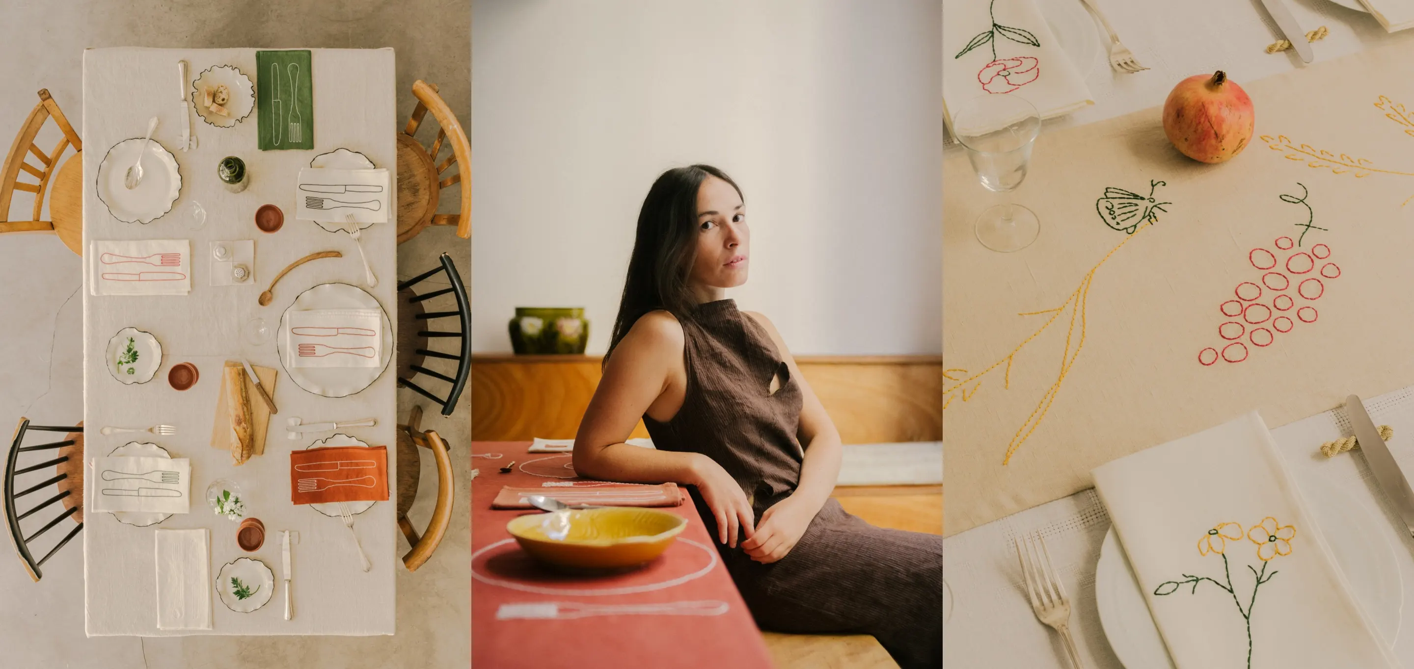 Sarah sa vezenim stolnjacima rješava problem dosadnih trpezarija na kreativan način