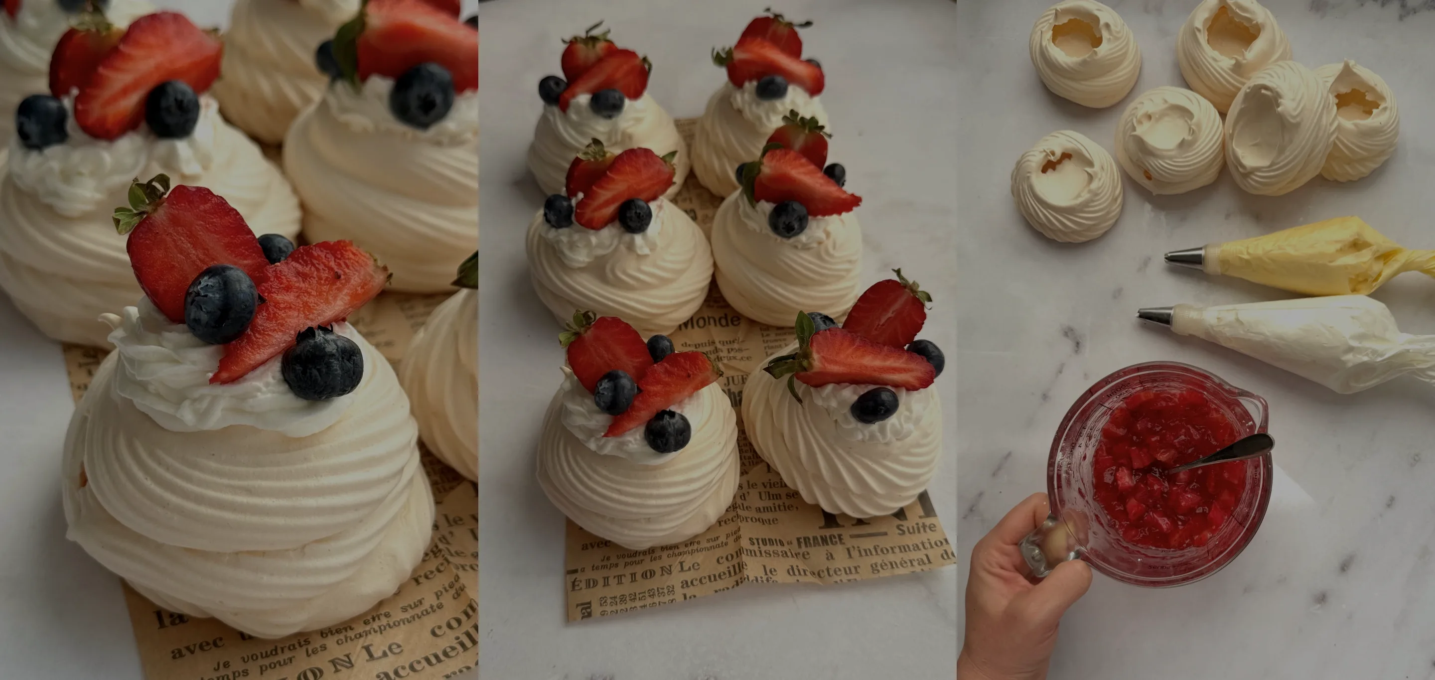 Mini pavlova sa jagodama: Trik zbog kojeg uspije svaki put