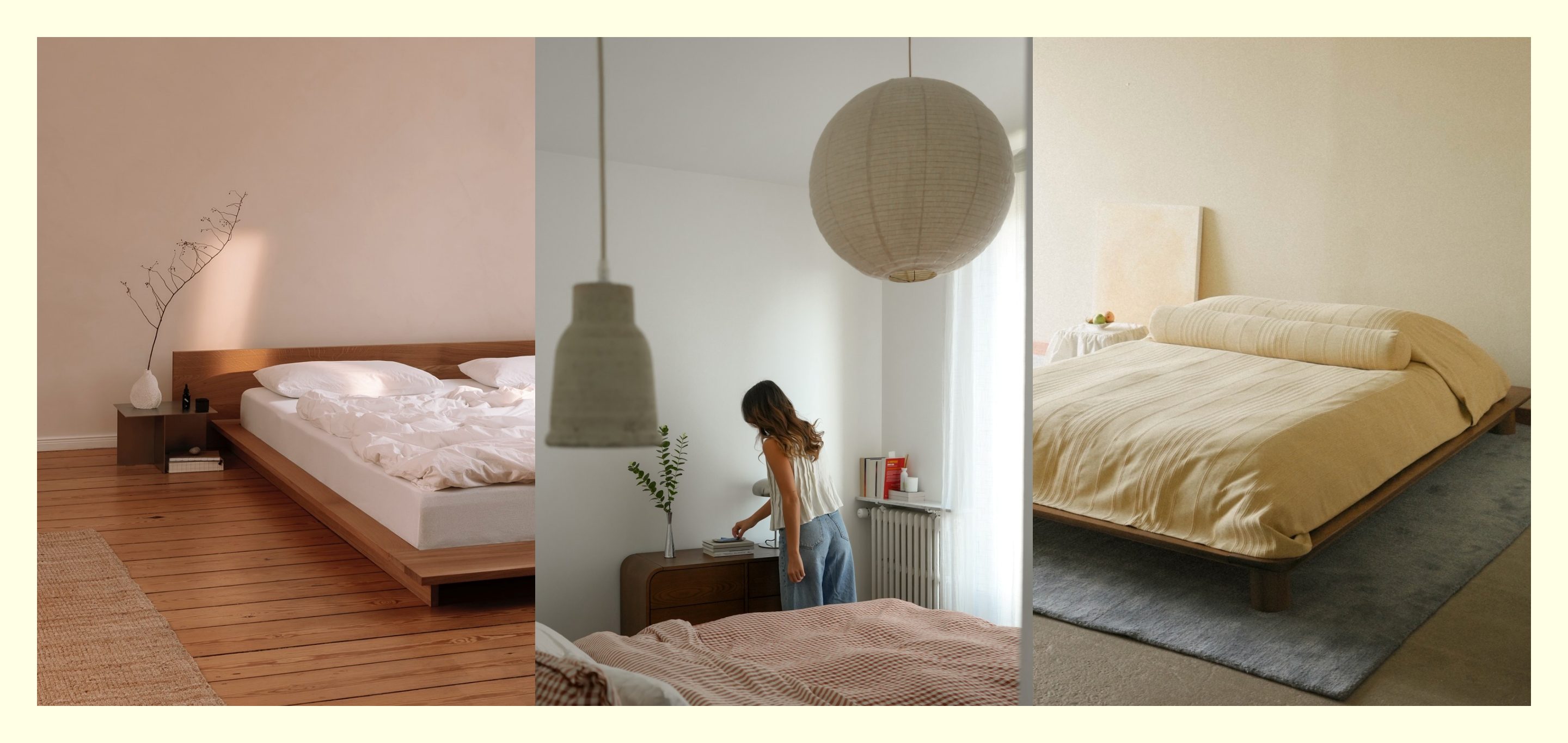 Ovi niski IKEA okviri su udobniji kompromis kada je toliko vruće da bismo najradije spavali na podu