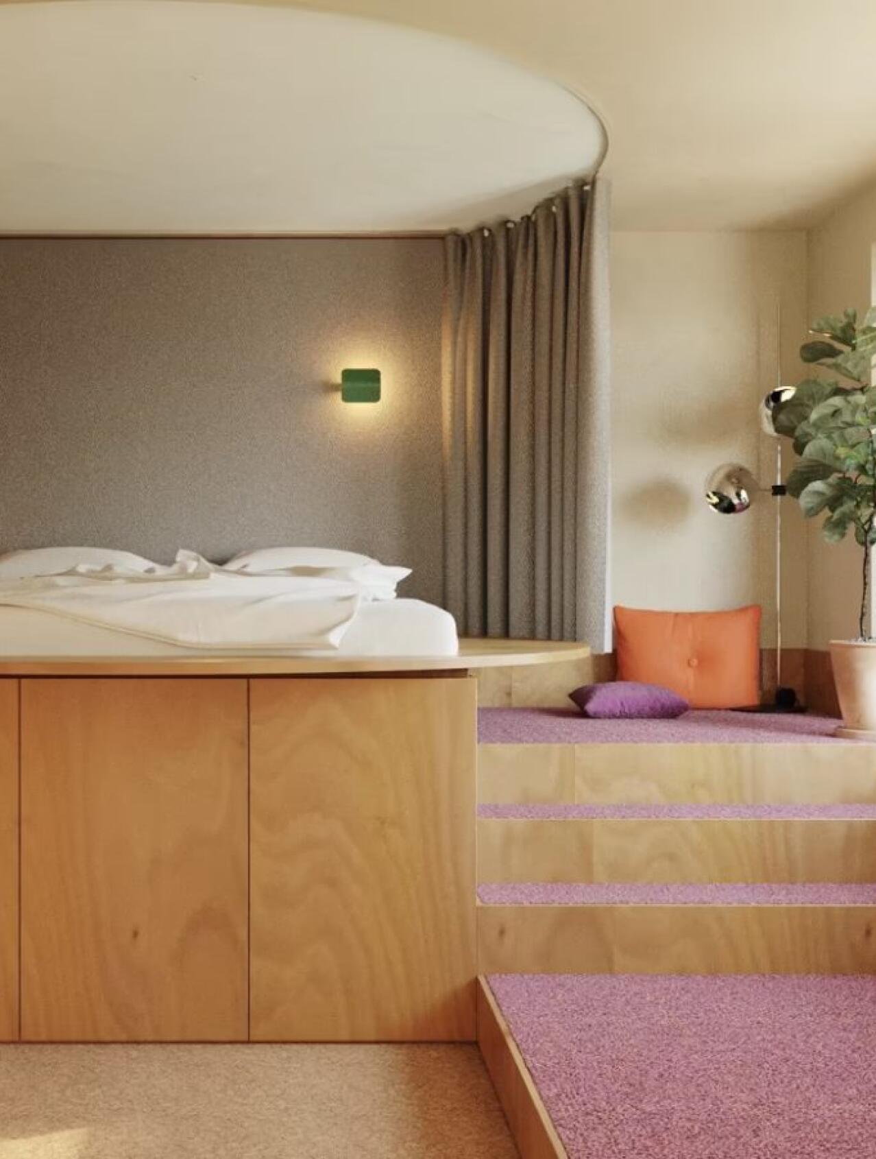 DESIGN.inspo | Pronašli smo ideje u stanu od 55 m² u kojem zavjese mijenjaju zidove, a krevet skriva garderober