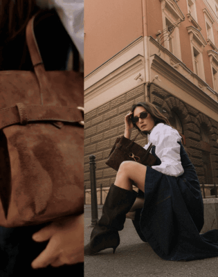 Brušena koža je preuzela jesen, a mi smo je stilizovale na ulicama Sarajeva