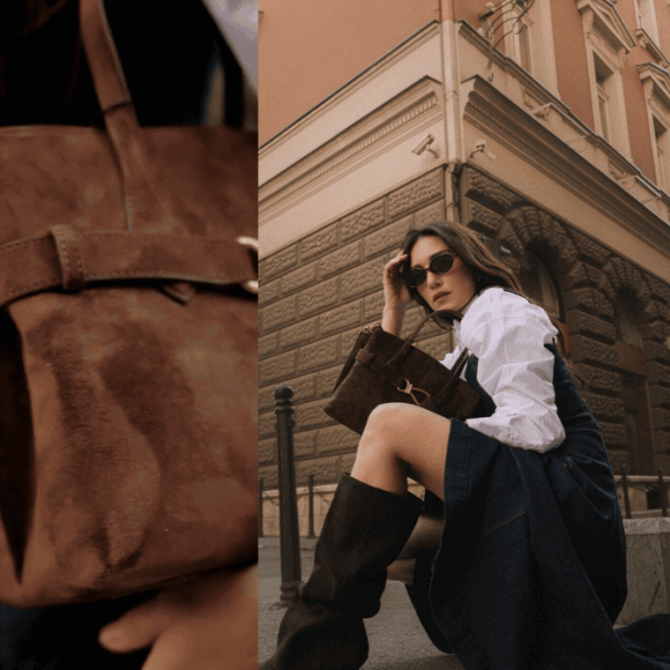 Brušena koža je preuzela jesen, a mi smo je stilizovale na ulicama Sarajeva