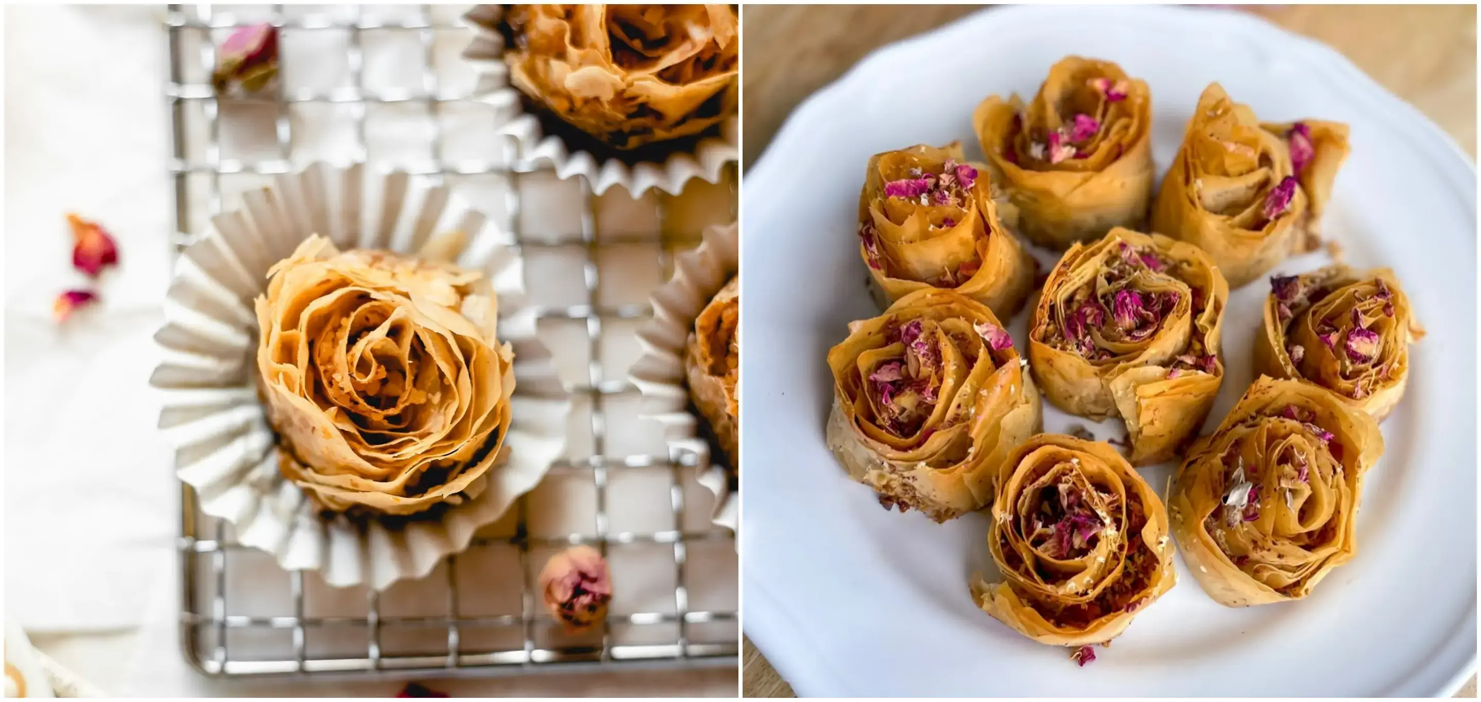 Baklave u obliku ruže? Znamo jednostavnu tehniku za izradu.