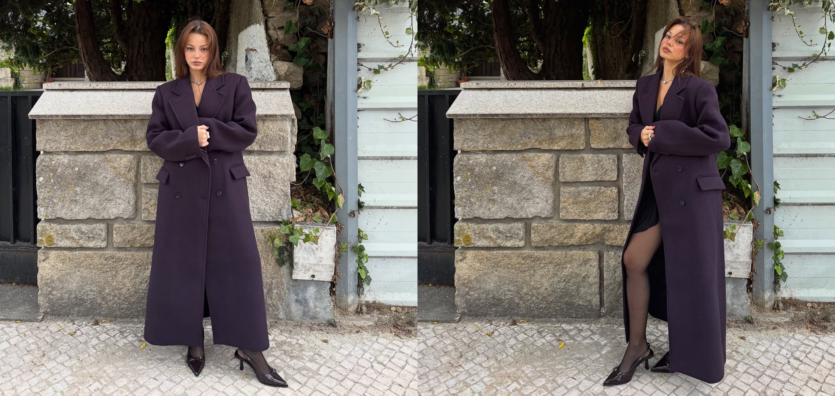 Vidjeli smo Bershka kaput u deep burgundy nijansi i nismo mogli da ga zaobiđemo