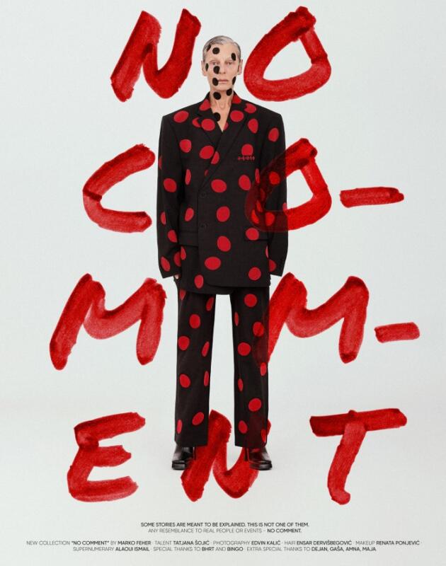 Prvo ćete vidjeti na Bonjour.ba: Marko Feher otvara novo poglavlje kolekcijom „No Comment“