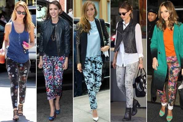 Jessica Alba voli svoje cvjetne hlače