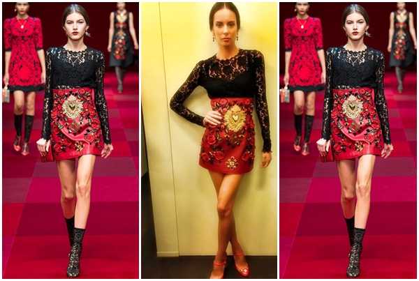 Sarah Čerkez izgleda sjajno u Dolce & Gabbana kompletu
