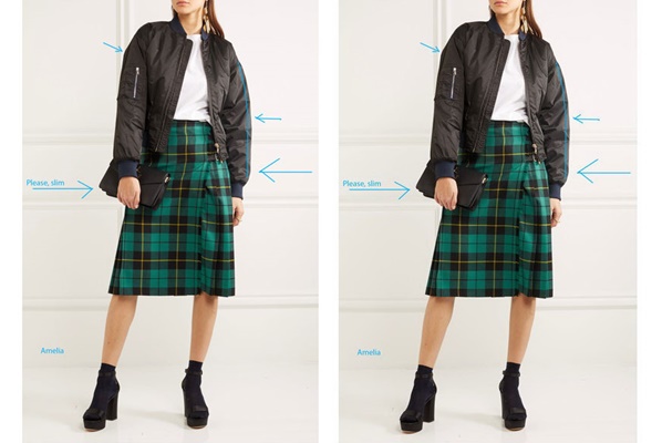 Online butik Net-A-Porter je greškom objavio fotografiju sa uputama za uređivanje u Photoshopu