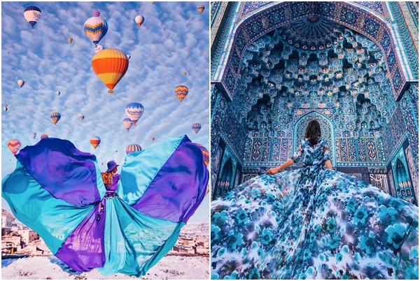  Ova fotografkinja uz pomoć haljina snima prekrasne fotografije najpopularnijih svjetskih destinacija