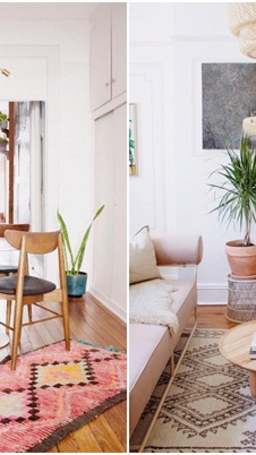 Moderan, boho stan u kojem dominiraju boje i zelenilo