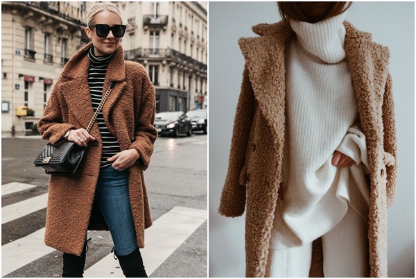 Omiljeni teddy bear kaput u 20 cool street style izdanja