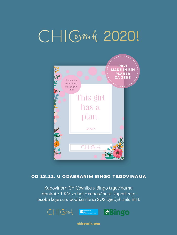 CHICovnik i trgovački lanac Bingo su pokrenuli humanitarni projekt za SOS Dječija Sela BiH, a evo kako i vi možete biti...