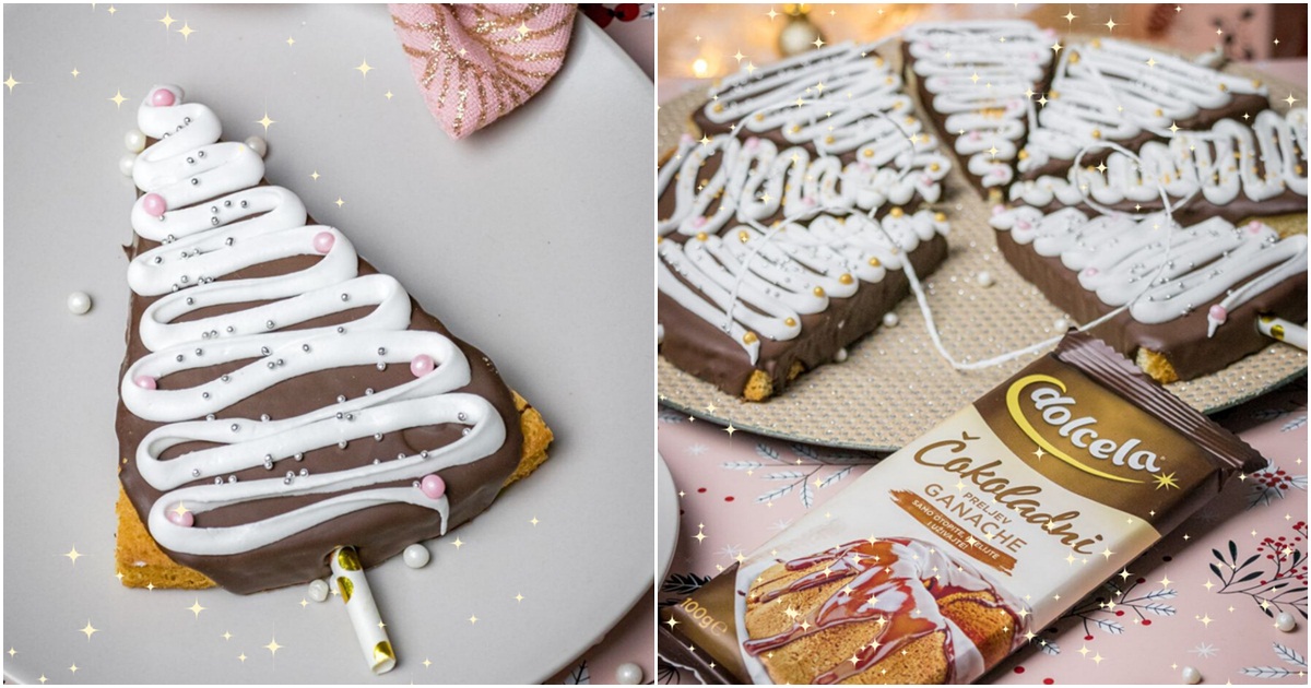 Čokoladna blagdanska drvca s marshmallows kremom su idealna vikend slastica. Donosimo recept. 