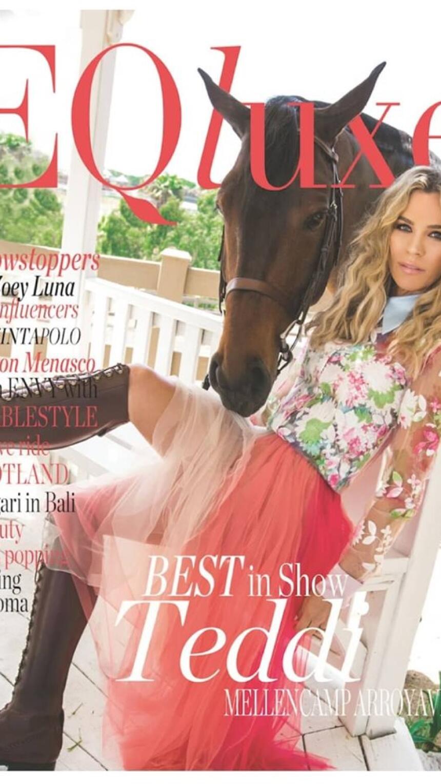 Otkrivamo više detalja o EQluxe naslovnici s Teddi Mellencamp Arroyave u Kaftan Studio kreaciji