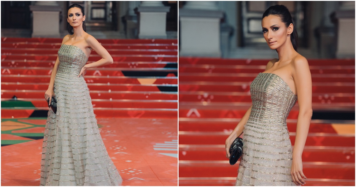 #25thSFF: Svi detalji metalik kreacije brenda ESCADA koju je Džejla Glavović birala 3. večer Festivala