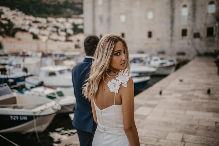 Bh.fotograf potpisuje ove čarobne wedding fotografije mladog bračnog para u Dubrovniku