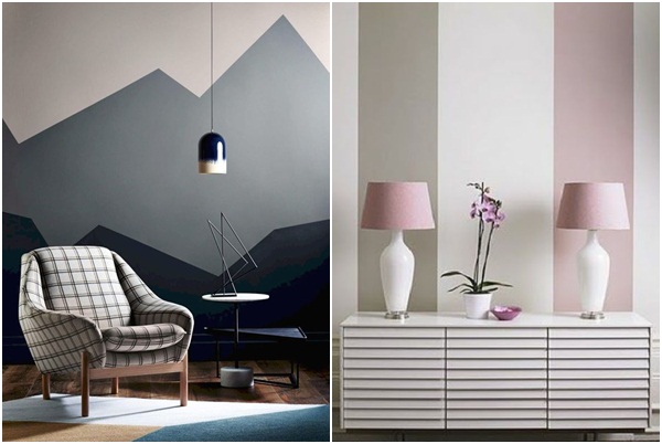 Geometrijski motivi - originalan i trendy trik uz koji ćete osvježiti zidove u interijeru
