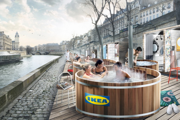 Ovo želimo isprobati! IKEA će kreirati termalno kupalište na obali rijeke Seine u Parizu