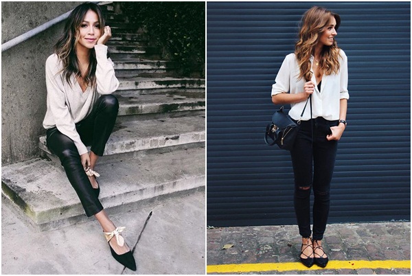 Klasične crne baletanke u 25 street style izdanja