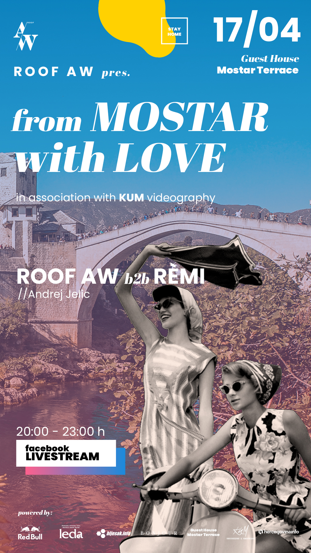 ROOF AW održava live nastup s prekrasne lokacije u Mostaru koji i vi možete slušati doma