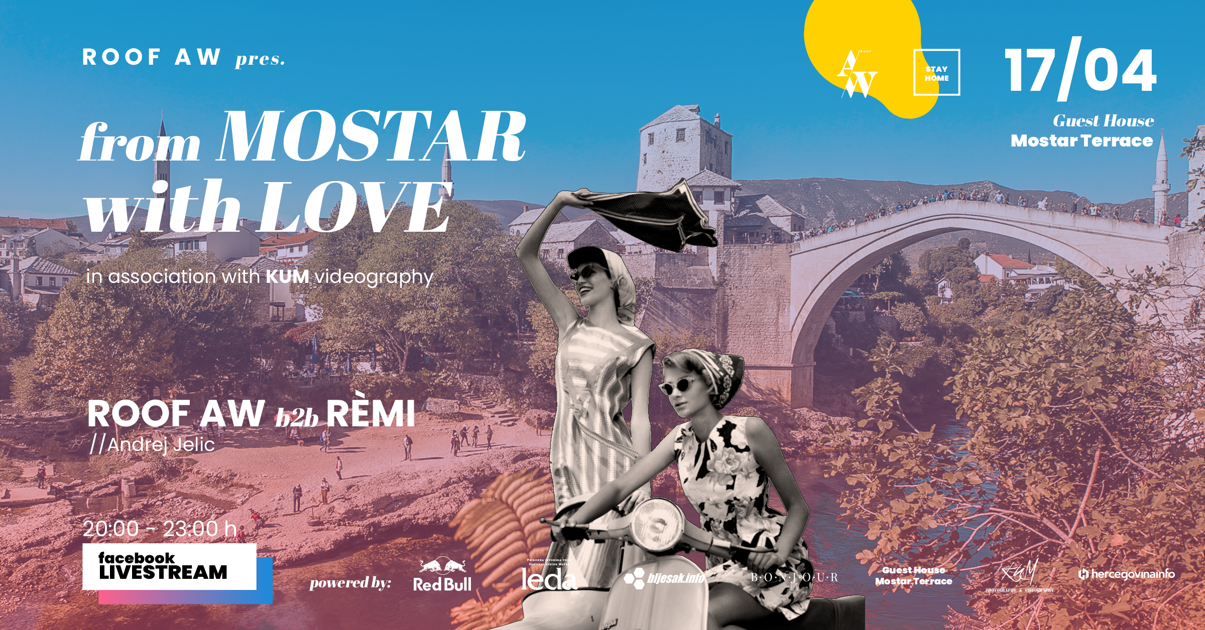ROOF AW održava live nastup s prekrasne lokacije u Mostaru koji i vi možete slušati doma