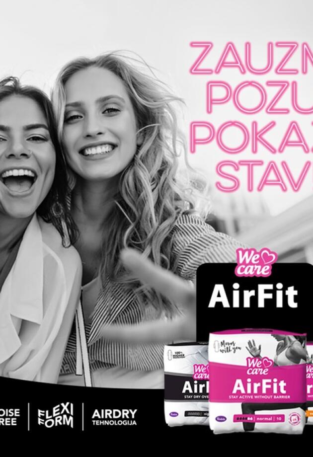 Novi Violeta We Care Air Fit higijenski ulošci – zauzmi pozu, pokaži stav!