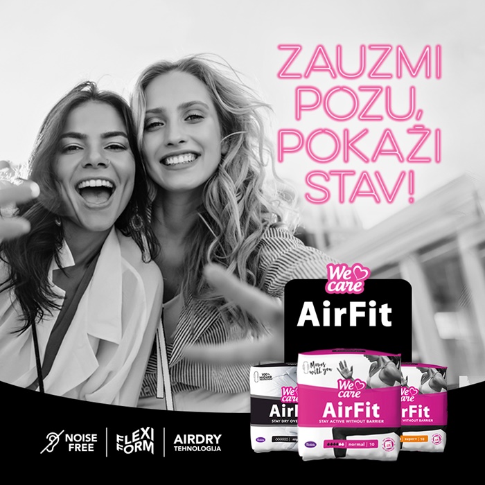Novi Violeta We Care Air Fit higijenski ulošci – zauzmi pozu, pokaži stav!