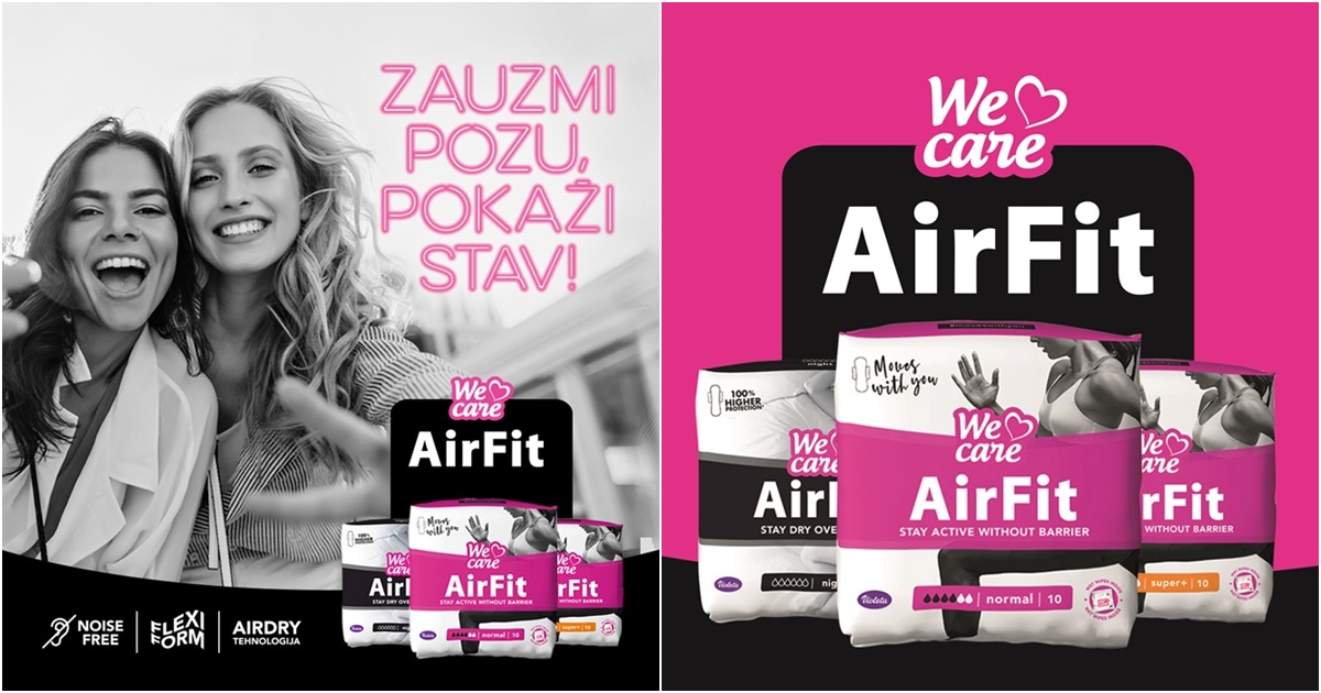 Novi Violeta We Care Air Fit higijenski ulošci – zauzmi pozu, pokaži stav!