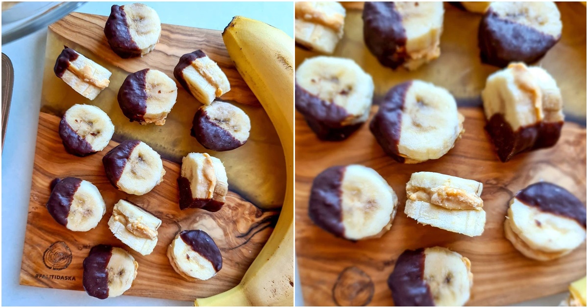 Danas je dan kikiriki maslaca, a ovi čokoladni banana zalogaji su super ukusna ideja za snack! 