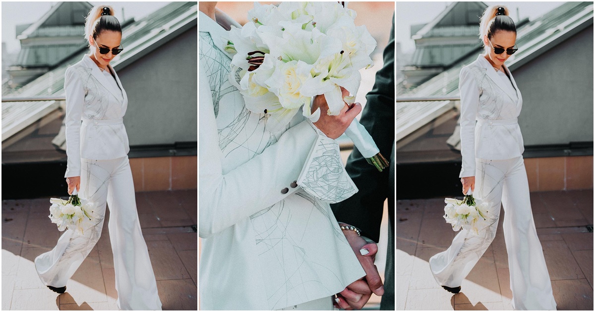 Lila je za svoje vjenčanje u Sarajevu birala Plusminus odijelo i da, zaljubili smo se u ovaj wedding look!