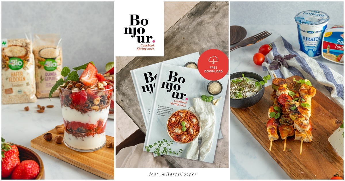 Proljetno izdanje Bonjour.cookbooka je tu! Klik i otkrijte najukusnije proljetne recepte za svakog gurmana.