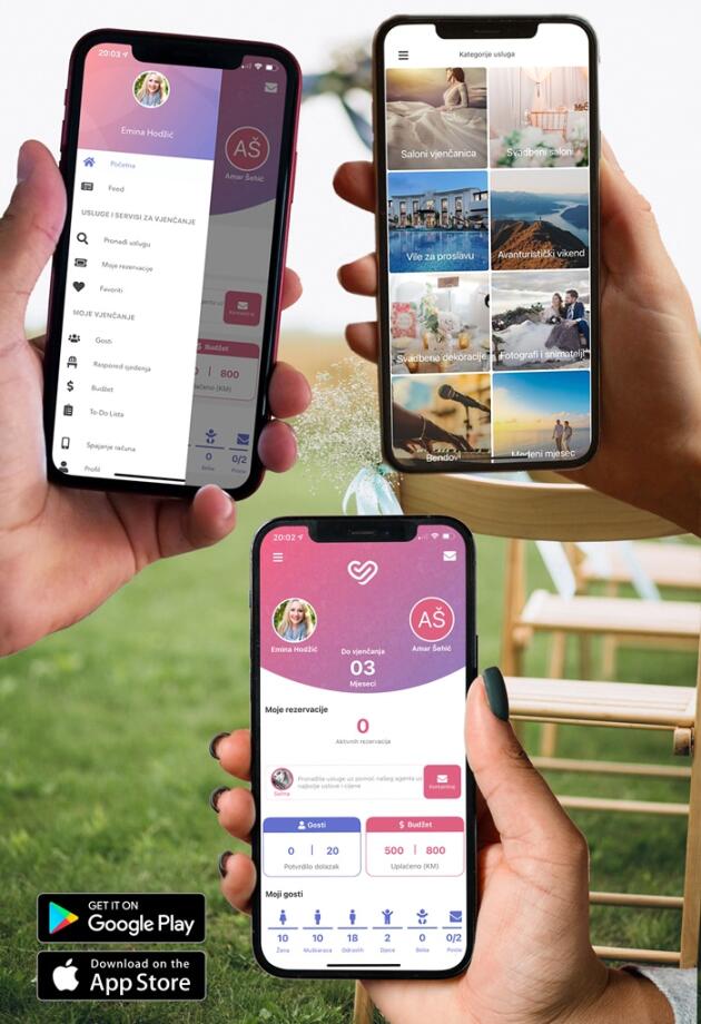 Sada svoje vjenčanje možete planirati putem mobilne aplikacije osmišljene u BiH! Upoznajte Wedding Time.