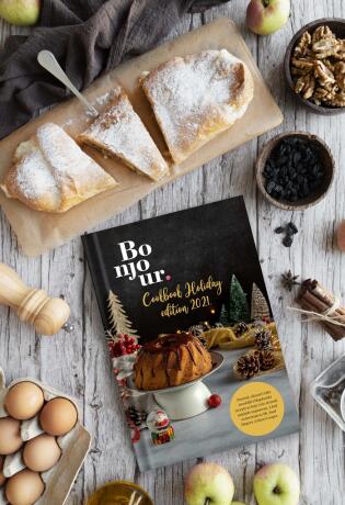 Bonjour.cookbook Holiday edition ima sve što vam treba za najslađe blagdane. Klik i besplatno ju preuzmite već sada!