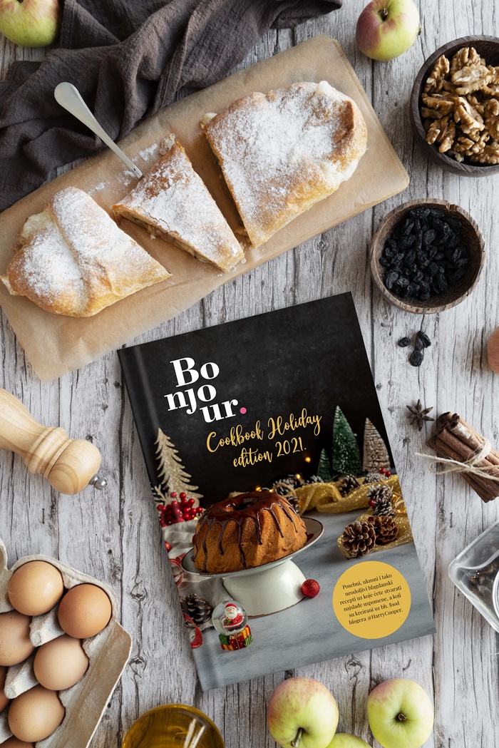 Bonjour.cookbook Holiday edition ima sve što vam treba za najslađe blagdane. Klik i besplatno ju preuzmite već sada!