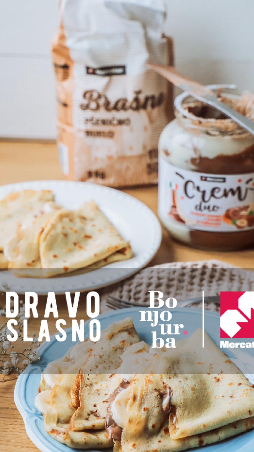 Zdravo i slasno by Bonjour.ba & Mercator: Banana palačinke