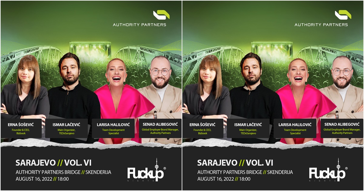 FuckUp Nights Sarajevo ovaj mjesec se održava na mostu! Donosimo detalje.