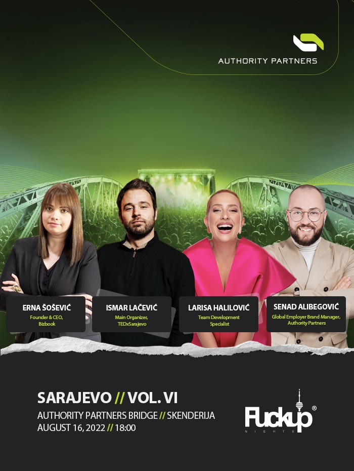 FuckUp Nights Sarajevo ovaj mjesec se održava na mostu! Donosimo detalje.