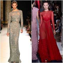 Haute couture: Elie Saab, Valentino