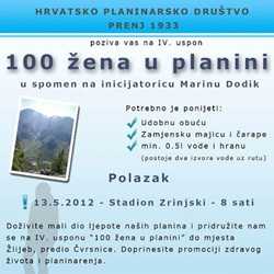 MODAMO.info preporučuje: IV. Uspon 100 žena u planini