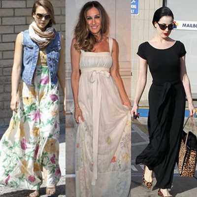 Celebrity inspiracija: Maxi haljine