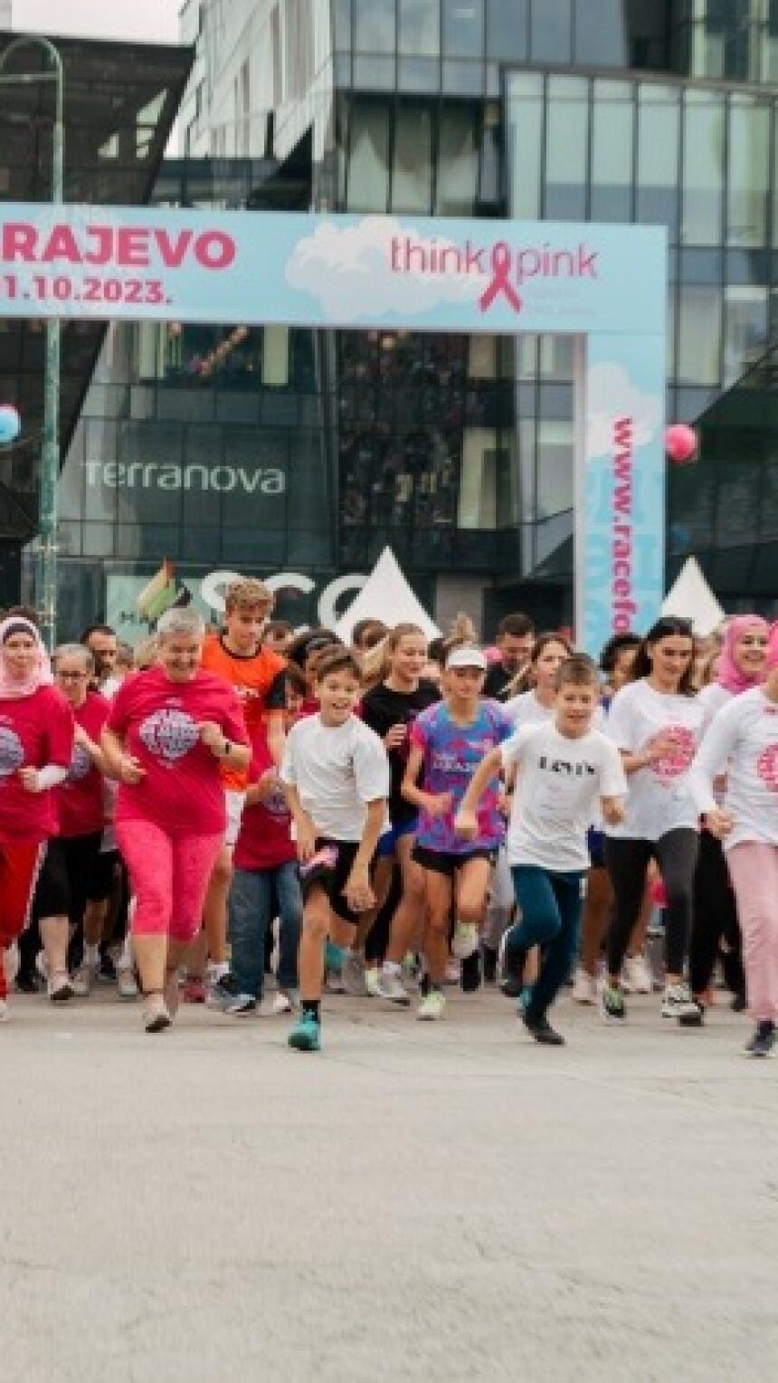 U Sarajevu održana RACE FOR THE CURE utrka, koja je okupila 10.000 građana i građanki