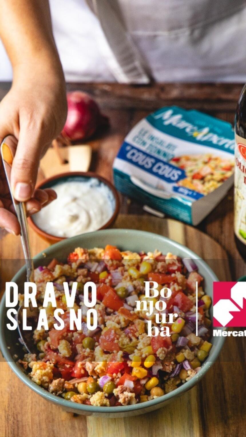 Zdravo i slasno by Bonjour.ba & Mercator: Cous cous salata sa integralnim štapićima