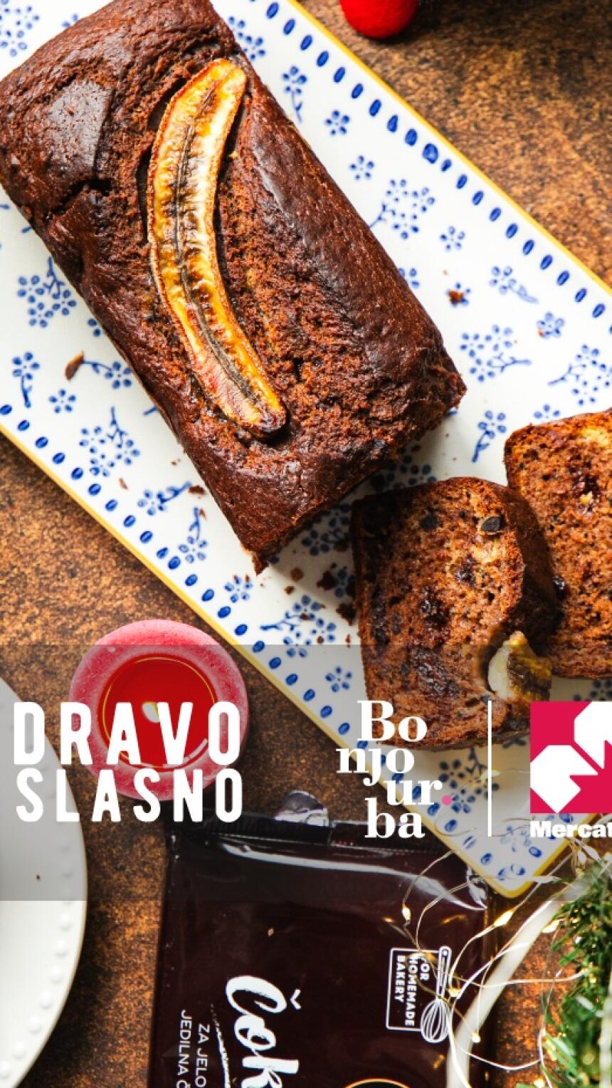 Zdravo i slasno by Bonjour.ba & Mercator: Čokoladni banana hljeb